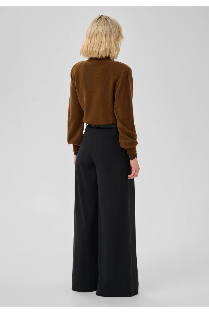 MWJola Pullover in 100% wool Bison/Brown