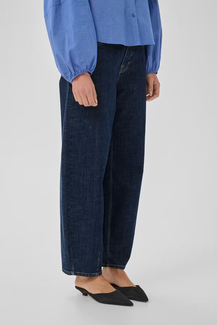 MWLucy Barrel jeans  Dark Blue Un-Wash