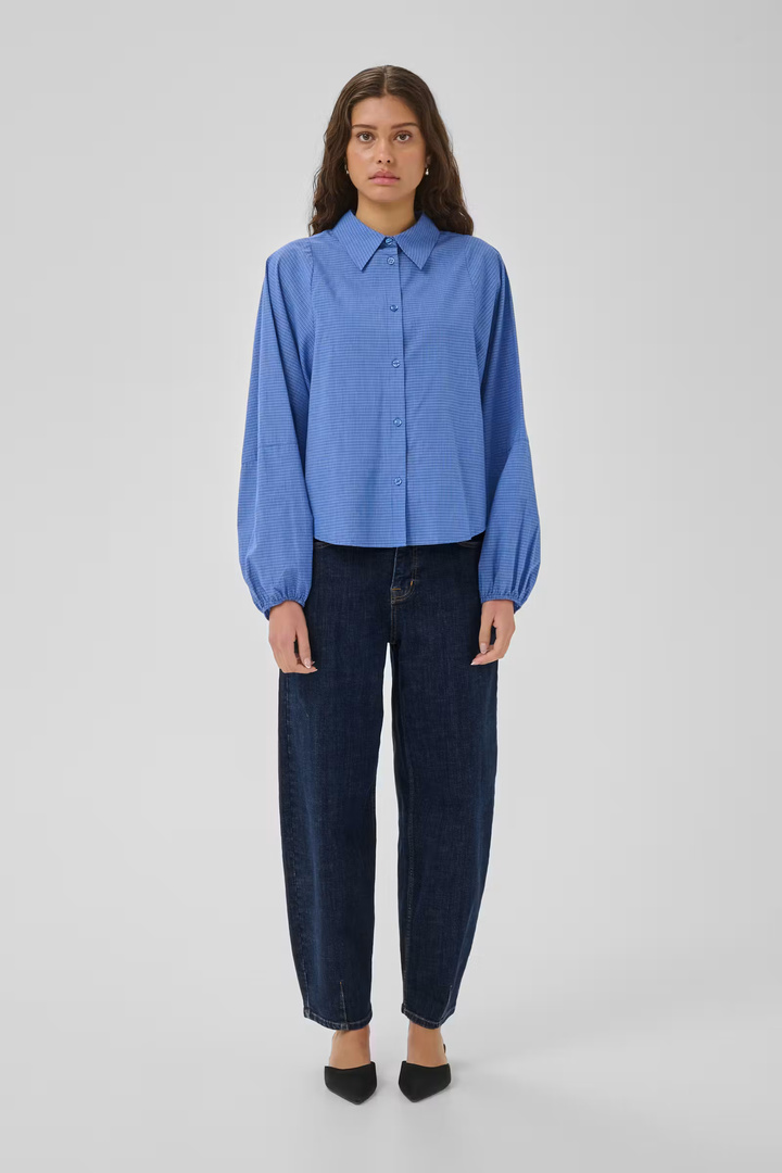 MWLucy Barrel jeans  Dark Blue Un-Wash