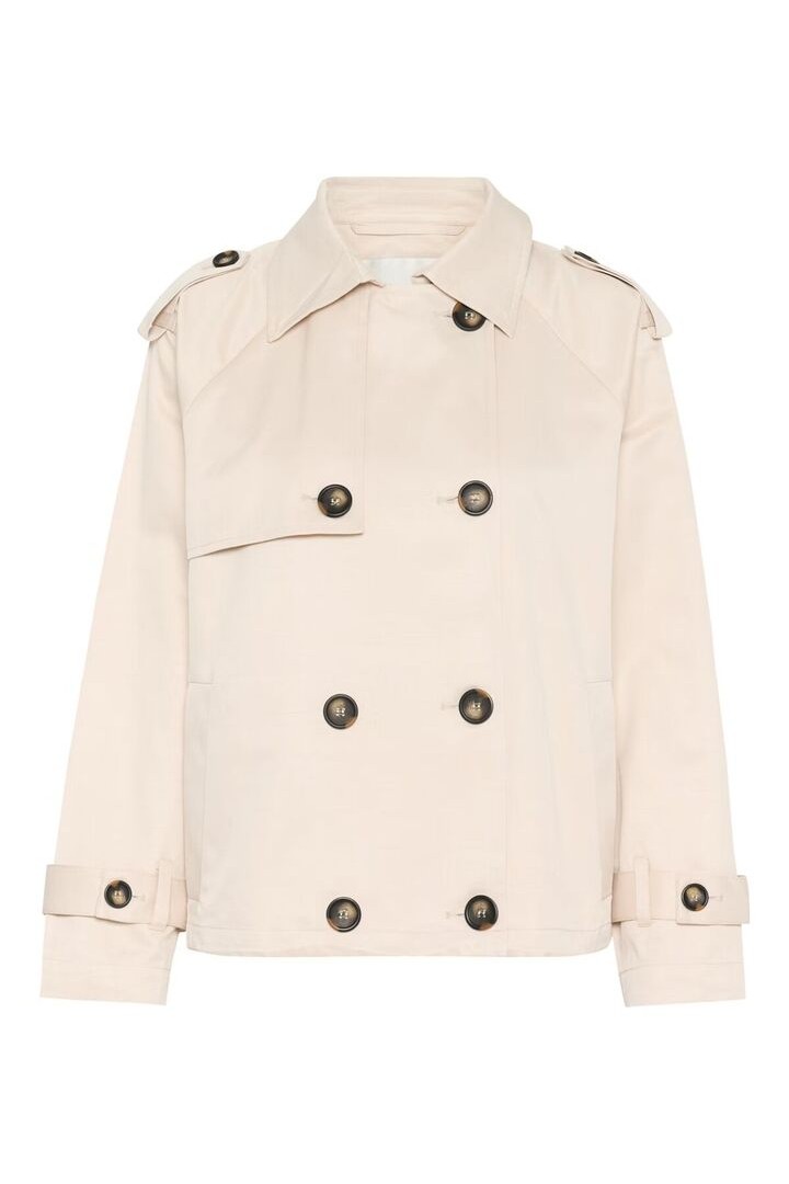 MiraMW Short trenchcoat Oatmeal