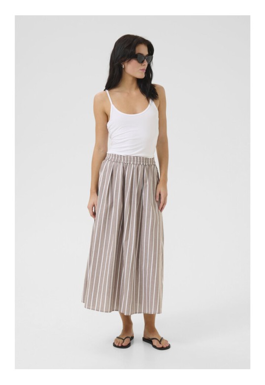 KionaMW Skirt Walnut Striped
