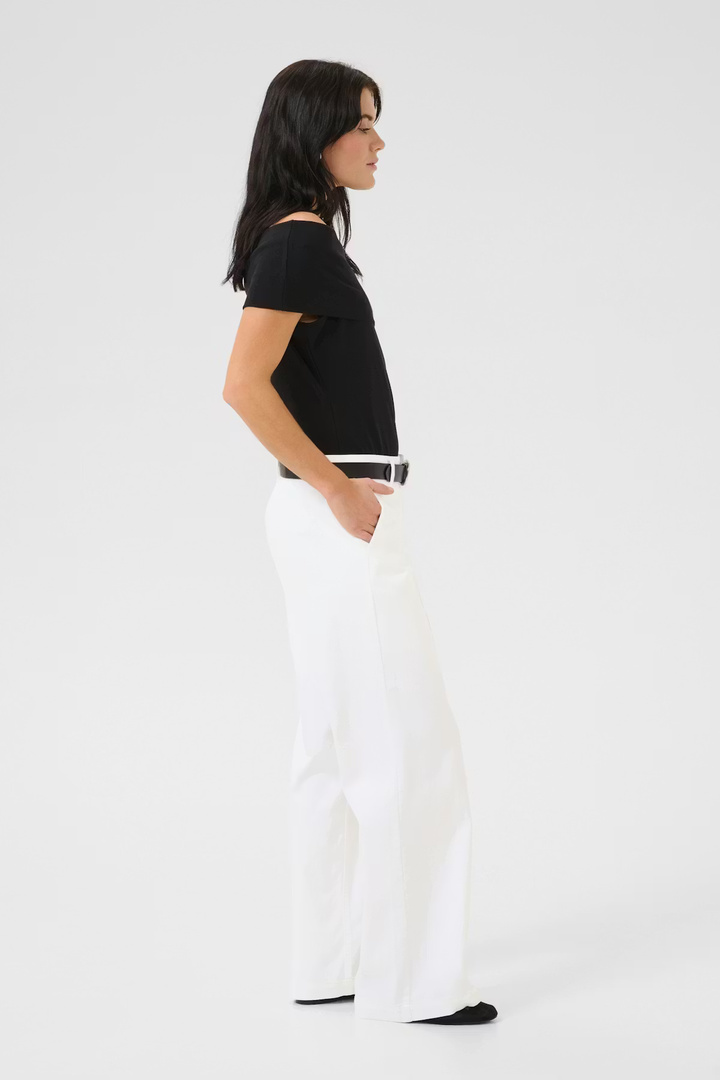 LaraMW Trousers Bright White