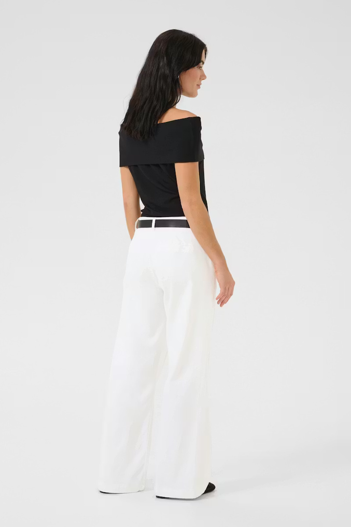 LaraMW Trousers Bright White
