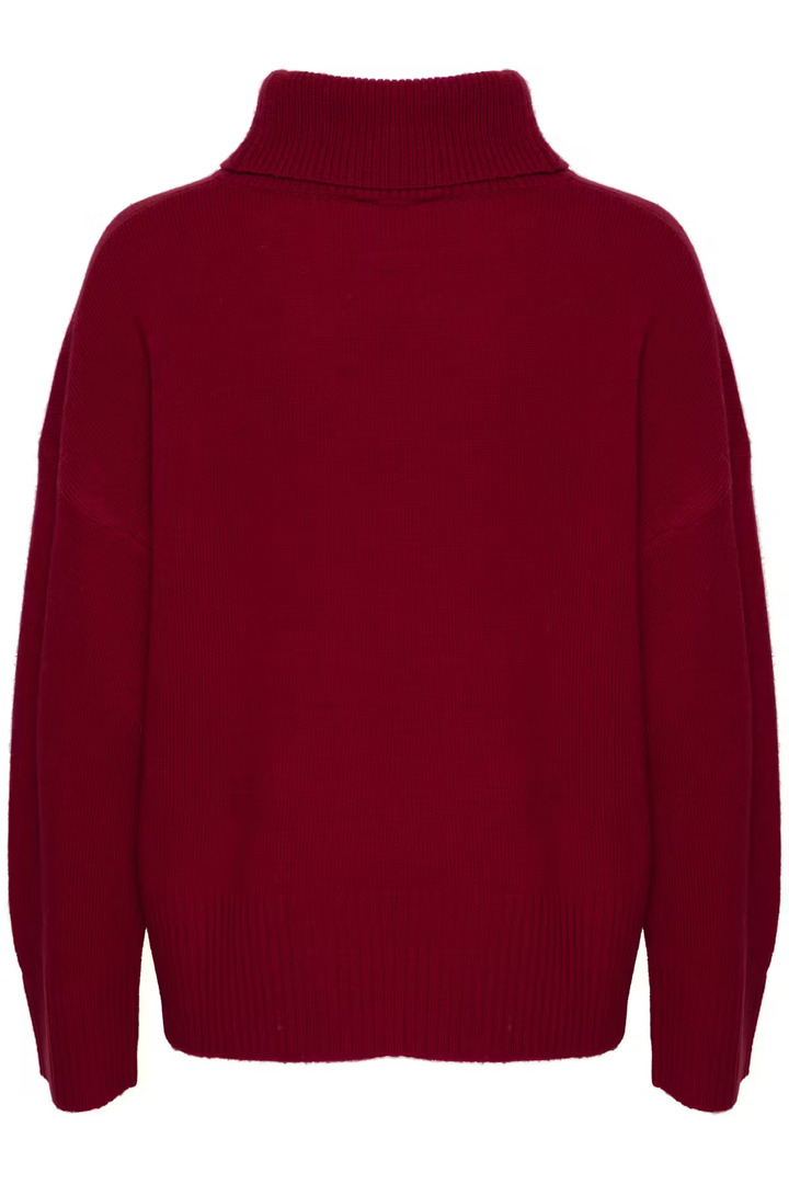 HuxiMW wool and kashmir rollneck Burgundy Red