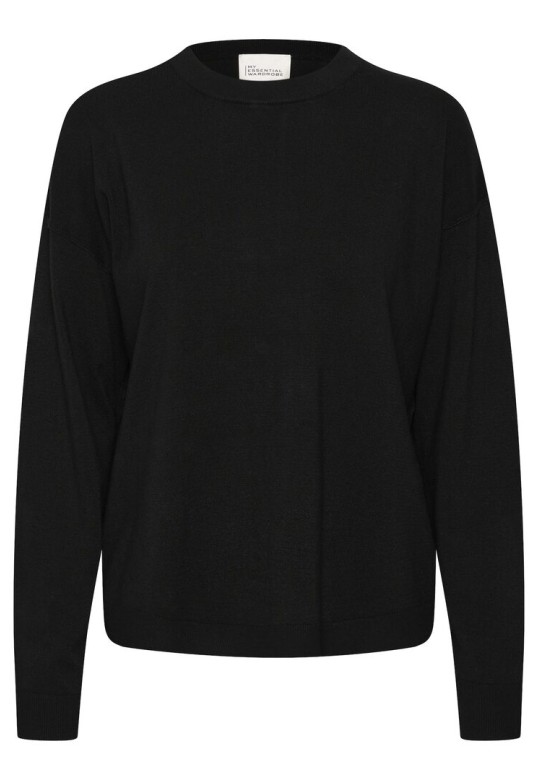 EMMAMW KNITTED PULLOVER BLACK