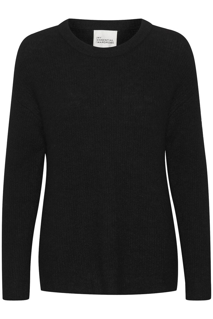 05 THE KNIT PULLOVER BLACK MELANGE