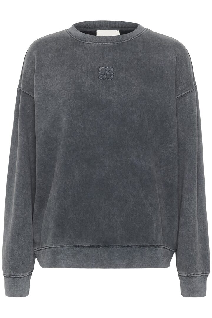 DIEGOMW SWEATSHIRT DARK GREY RANDOM WASH