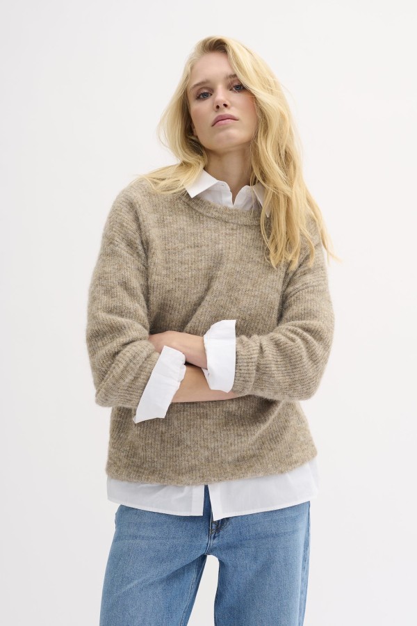 05 THE KNIT PULLOVER DUNE MELANGE