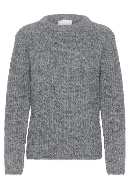 MEENAMW PULLOVER IRON GREY MELANGE