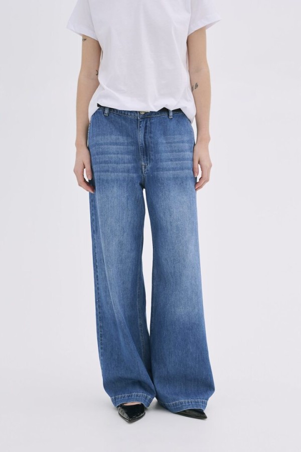 MALOMW TROUSERS Medium Blue Vintage Wash