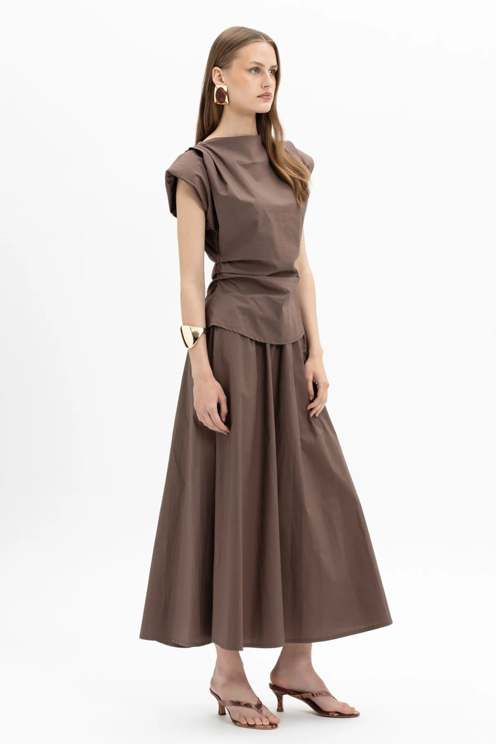 Midi Skirt Chocolate