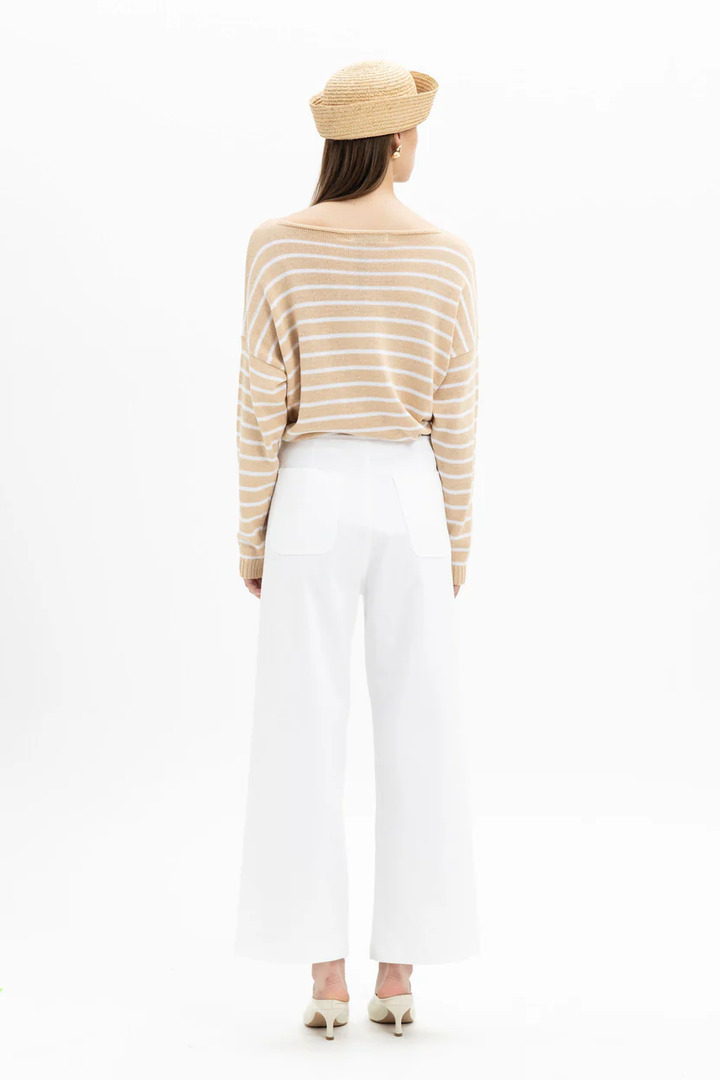 Wide Leg Pants White