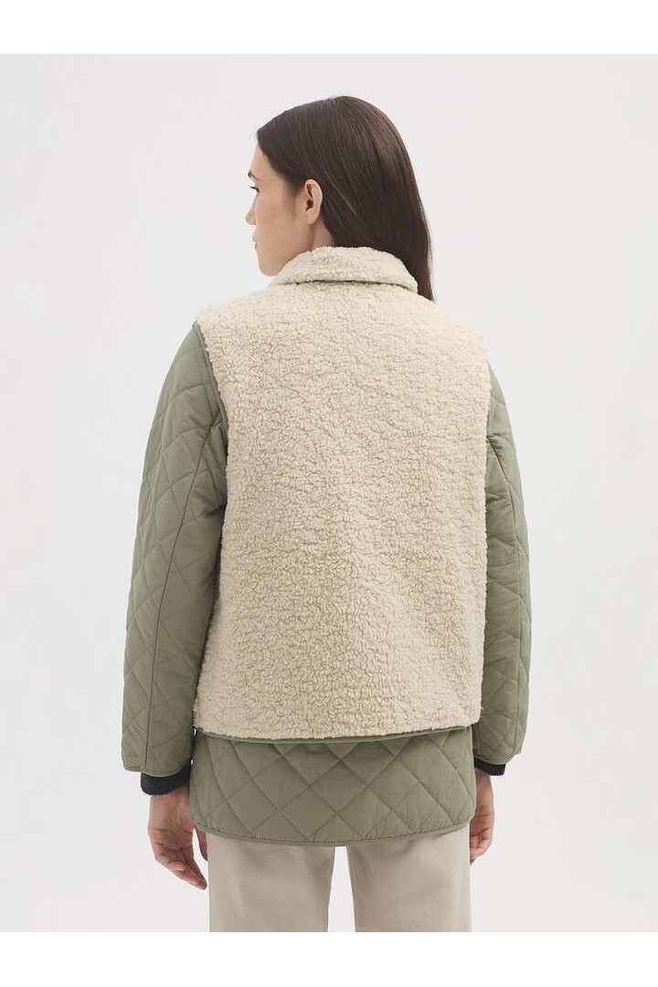 Jacket with removable gilet medium stone