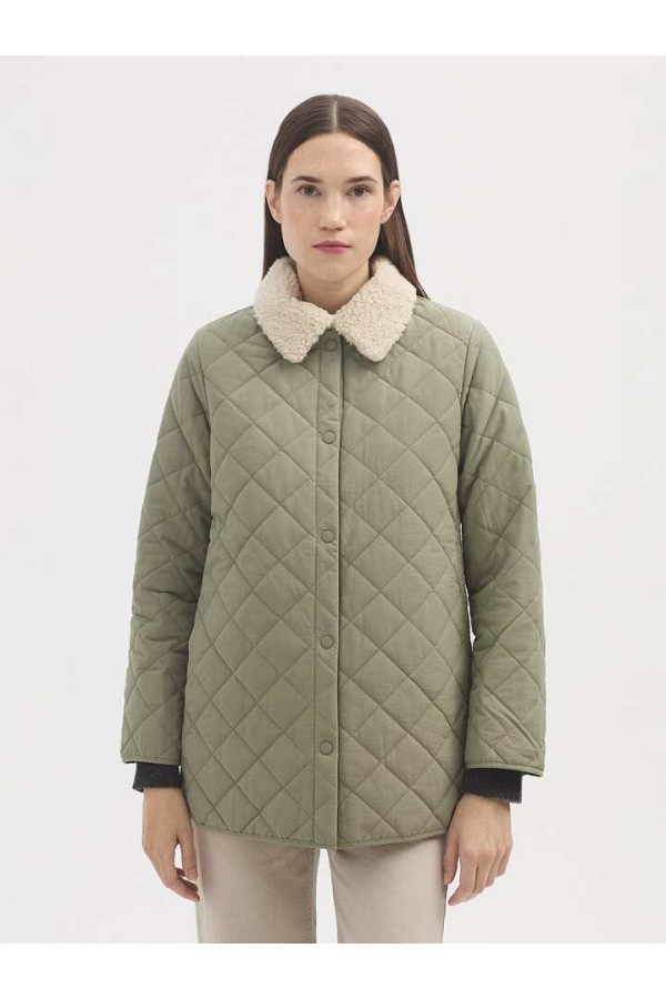 Jacket with removable gilet medium stone