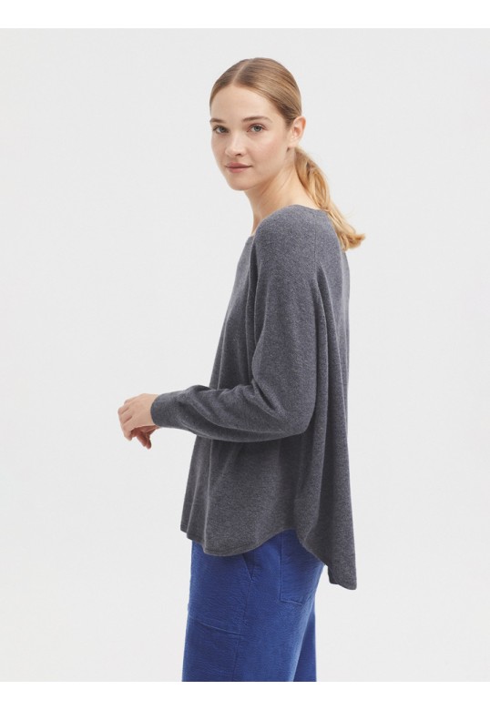 Raglan sleeve jumper medium grey