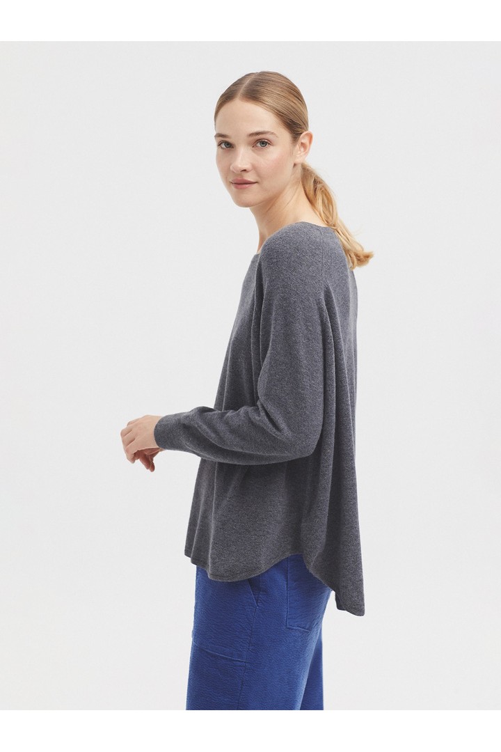 Raglan sleeve jumper medium grey