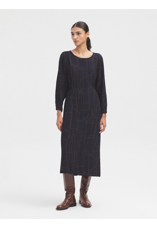 Skyline long dress navy