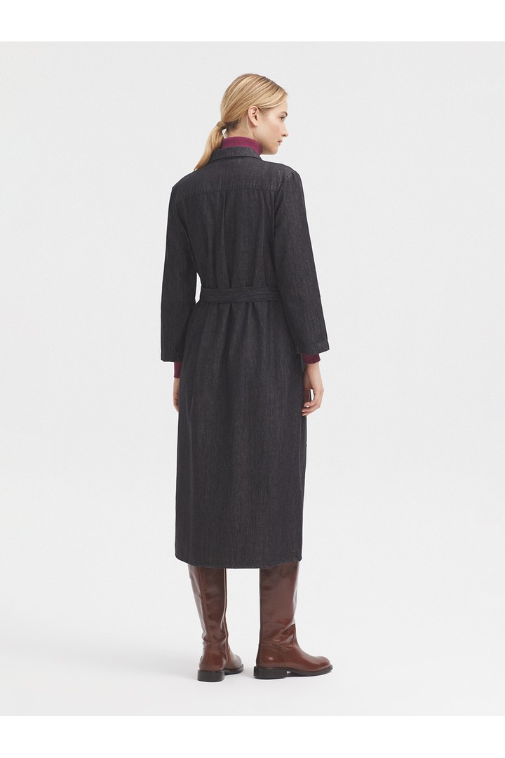 BCI cotton denim dress black jean
