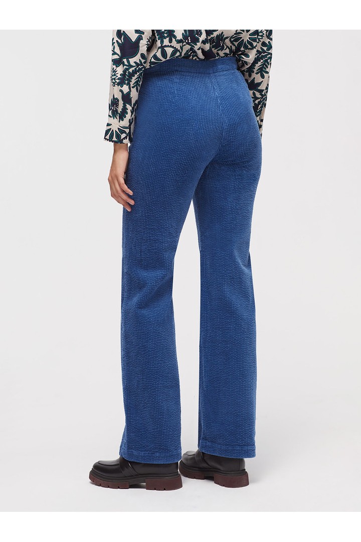 Corduroy maxi trousers medium blue