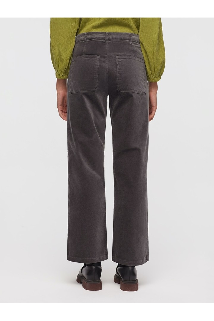 Corduroy trousers medium gray