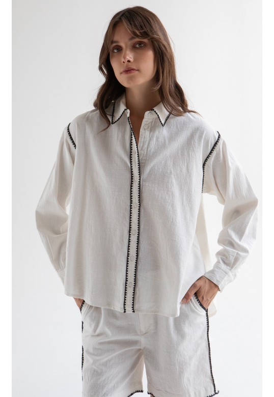 DENIM SHIRT WHITE
