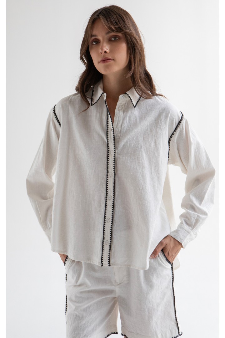 DENIM SHIRT WHITE