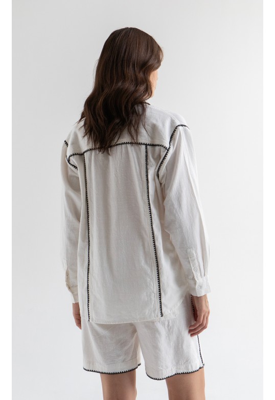 DENIM SHIRT WHITE