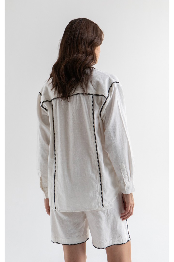 DENIM SHIRT WHITE