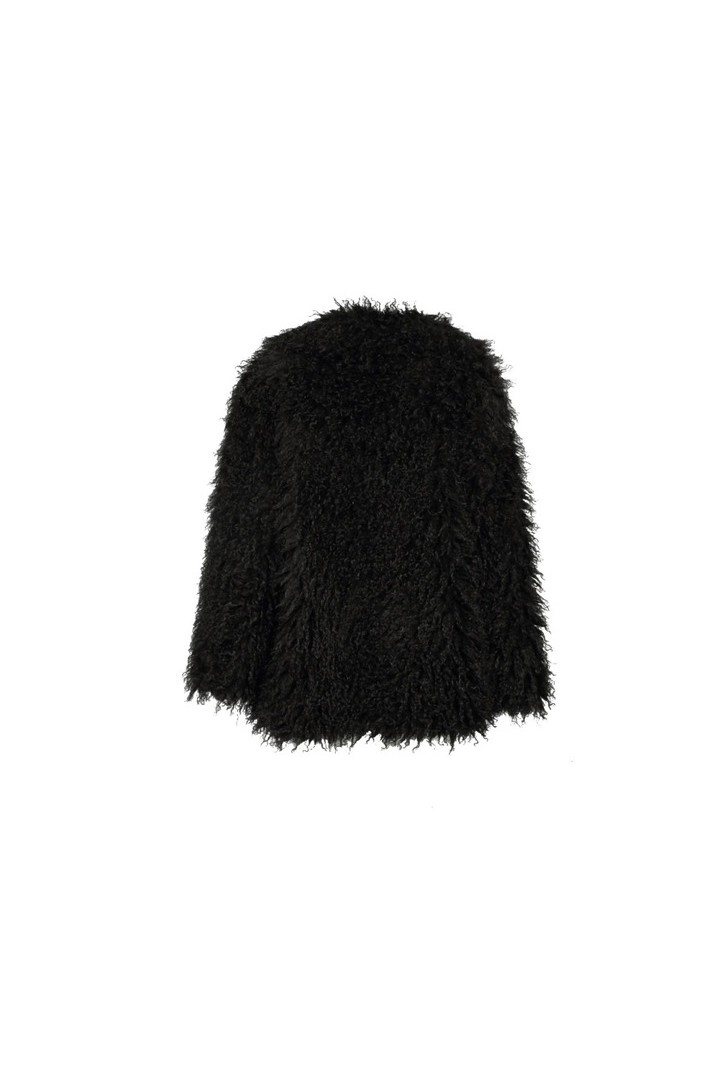 KIWI FAUX FUR JACKET BLACK