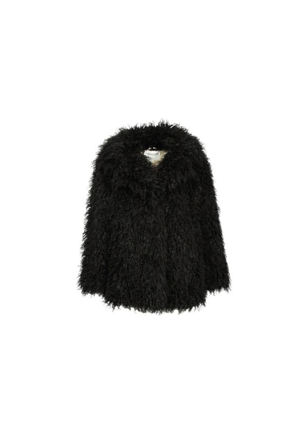 KIWI FAUX FUR JACKET BLACK