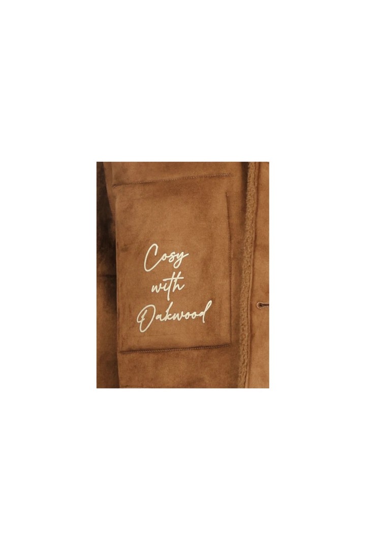 ANNE- FAUX FUR JACKET WHISKY