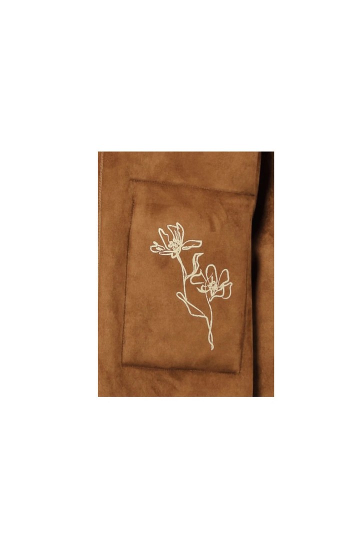 ANNE- FAUX FUR JACKET WHISKY