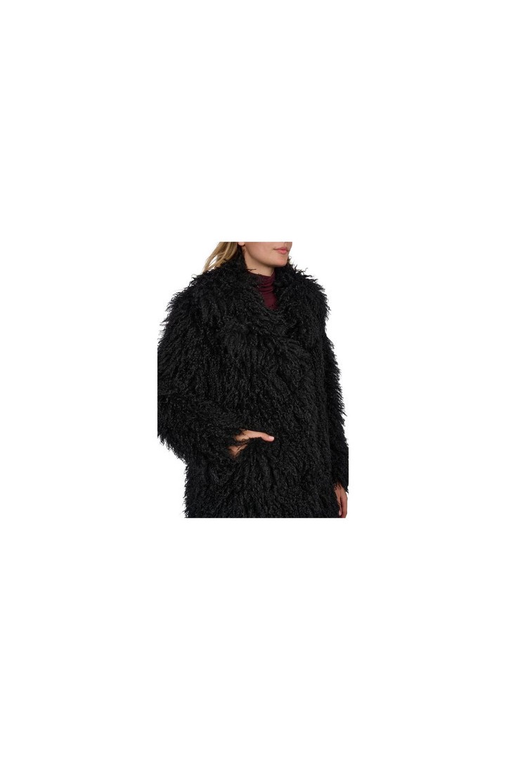 KIWI FAUX FUR JACKET BLACK