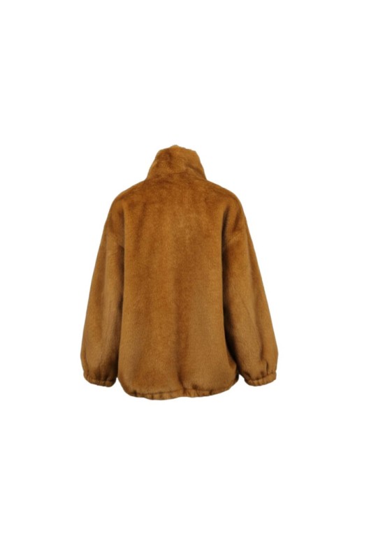 AGNES-FAUX FUR JACKET FAWN