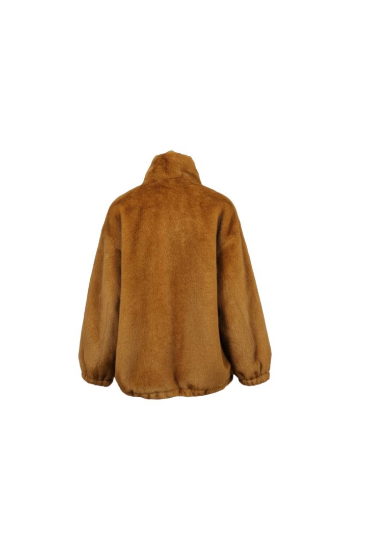 AGNES-FAUX FUR JACKET FAWN