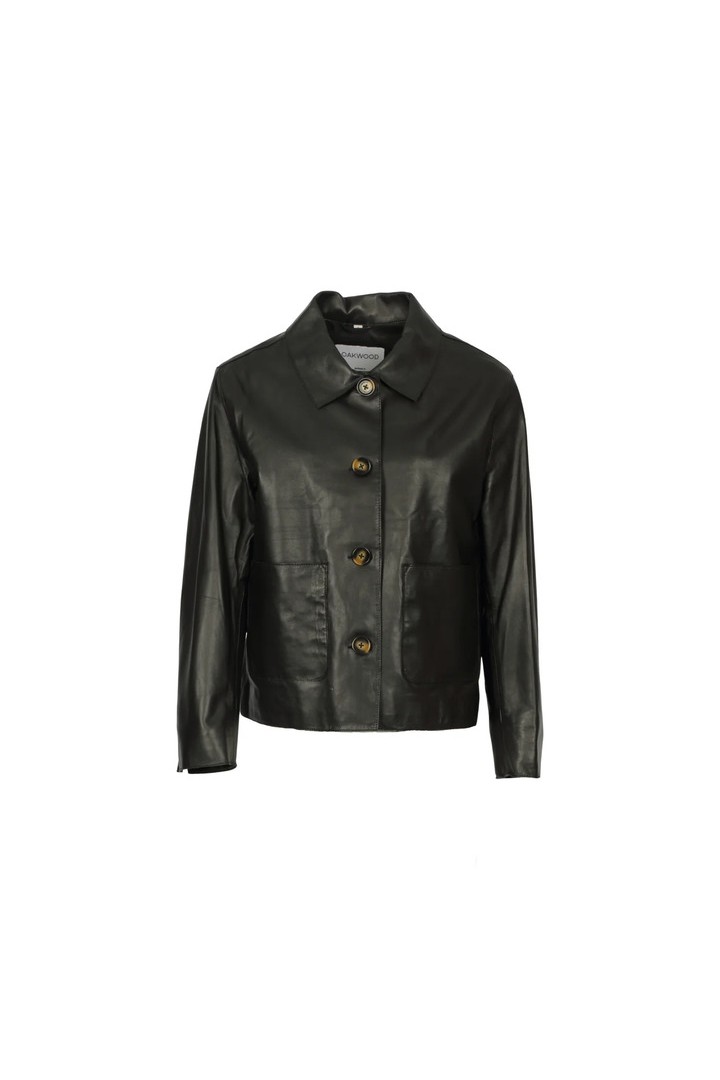 HOUSTON SHEEPSKIN LEATHER JACKET BLACK