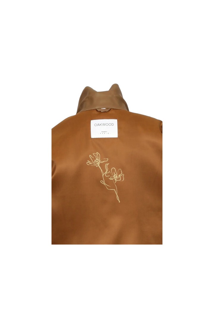 HOUSTON SHEEPSKIN LEATHER JACKET LIGHT BROWN