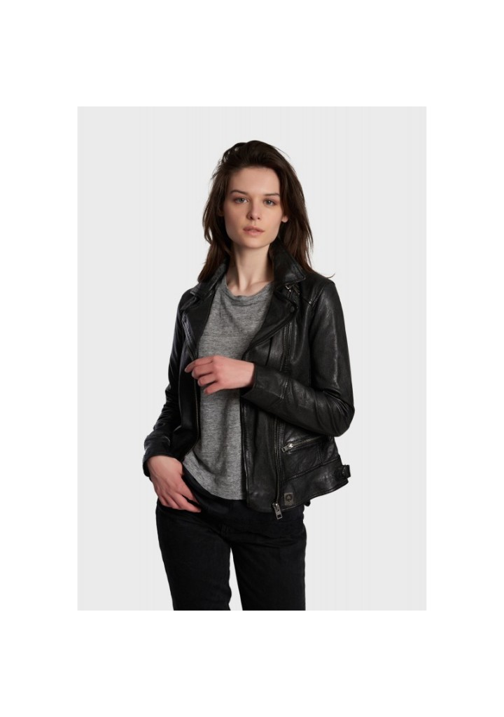 leather biker jacket treasure & bond