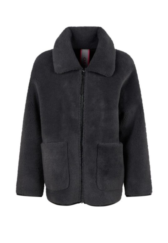 JULIETTE FAUX FUR JACKET ANTHRACITE