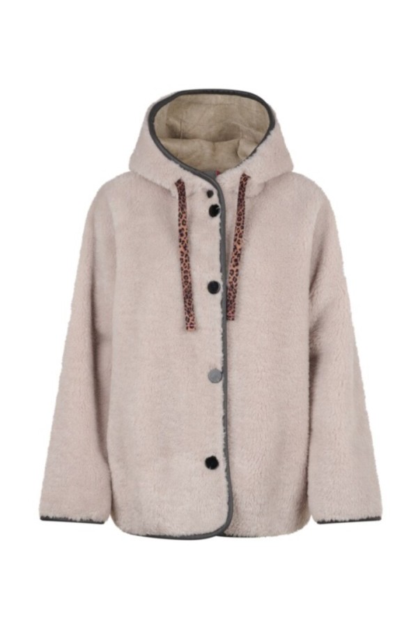 SEOUL- FAUX FUR JACKET LIGHT BEIGE