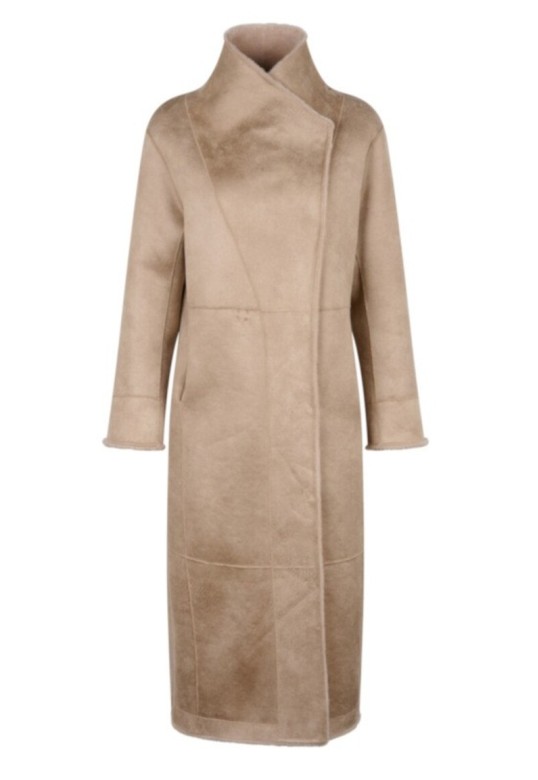 SVETLANA-LONG WOOL COAT COFFEE