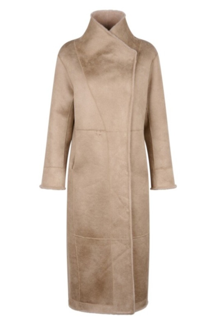 SVETLANA-LONG WOOL COAT COFFEE