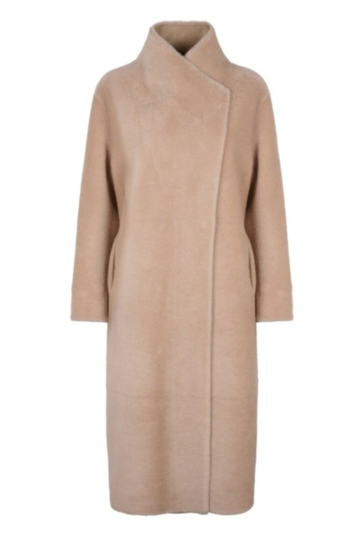 SVETLANA-LONG WOOL COAT COFFEE