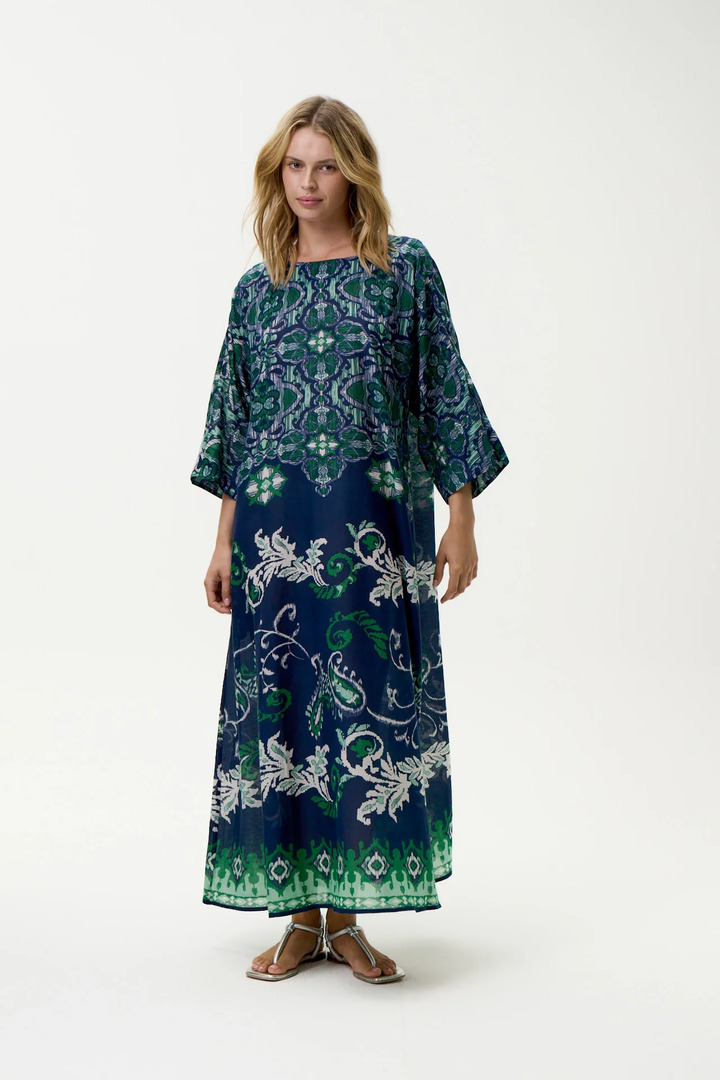 Jackie Print-Isola-Sushi Voile-Navy/Green