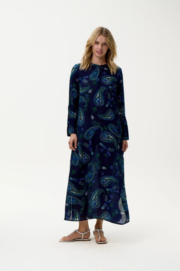Long Genie-Hanalei Bay-Navy Paisley