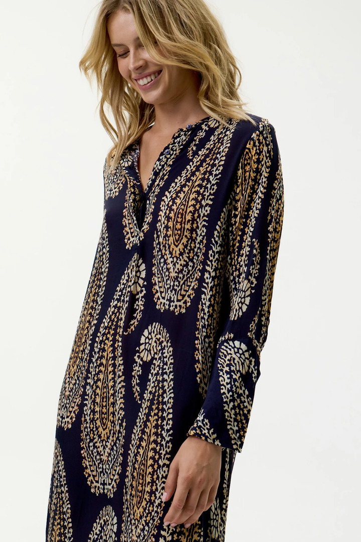 Long Genie-Provence-Navy Paisley