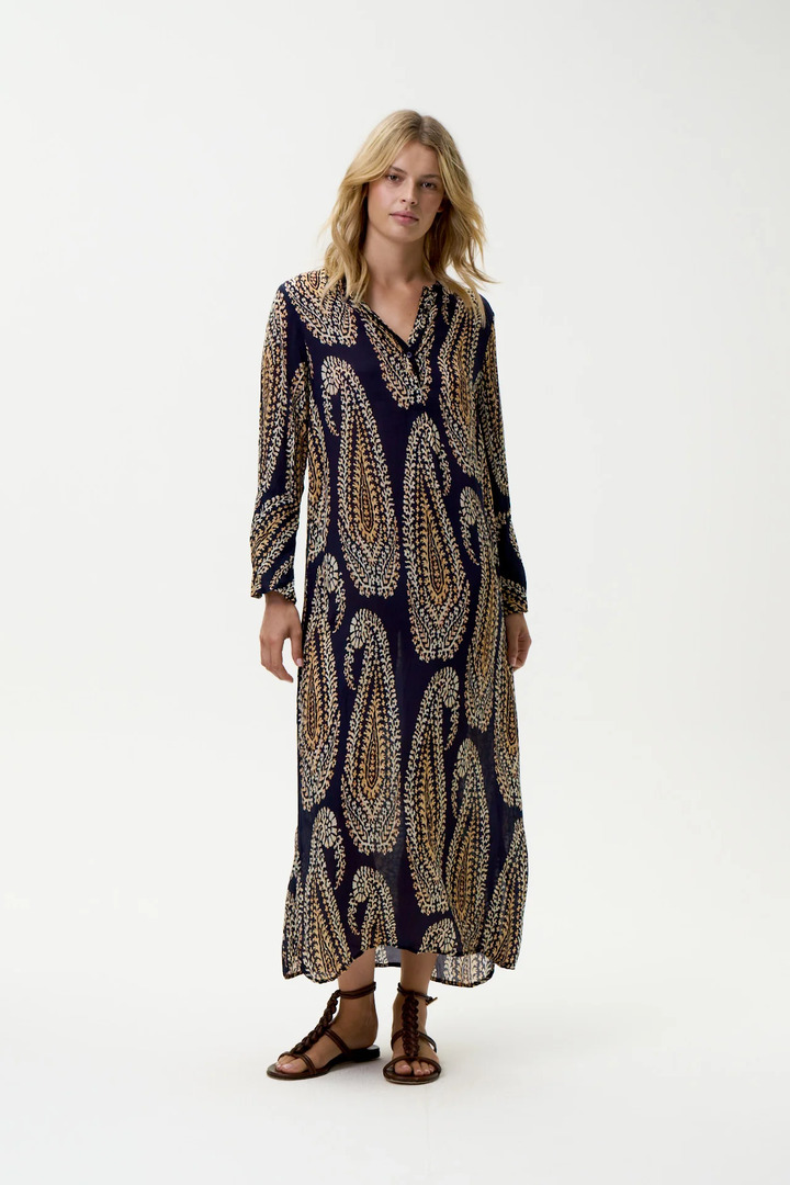 Long Genie-Provence-Navy Paisley