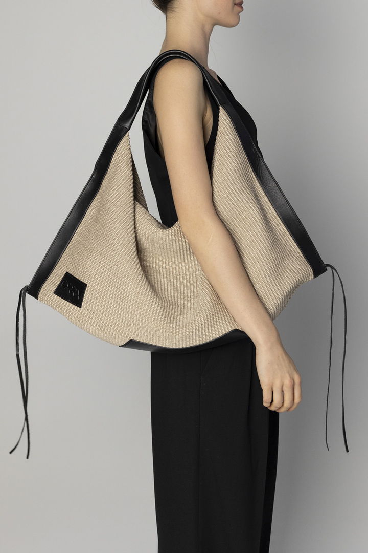 Afetiria Raffia Bag Beige