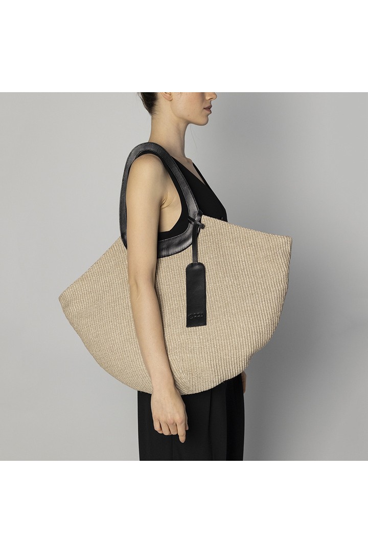 Aliki Raffia Bag Beige