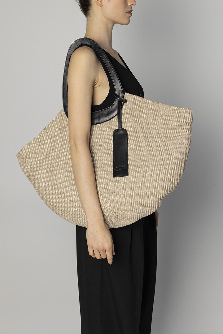 Aliki Raffia Bag Beige